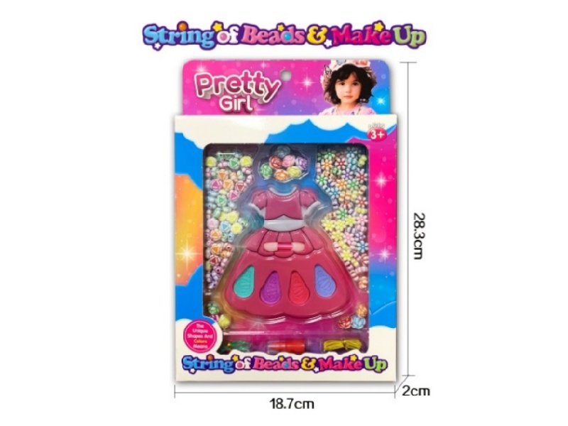 Dress Makeup Colored Acrylic Bead Set