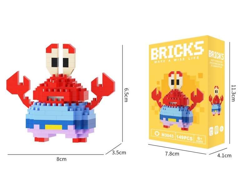 Building Blocks: Mr. Crab 149 Pcs