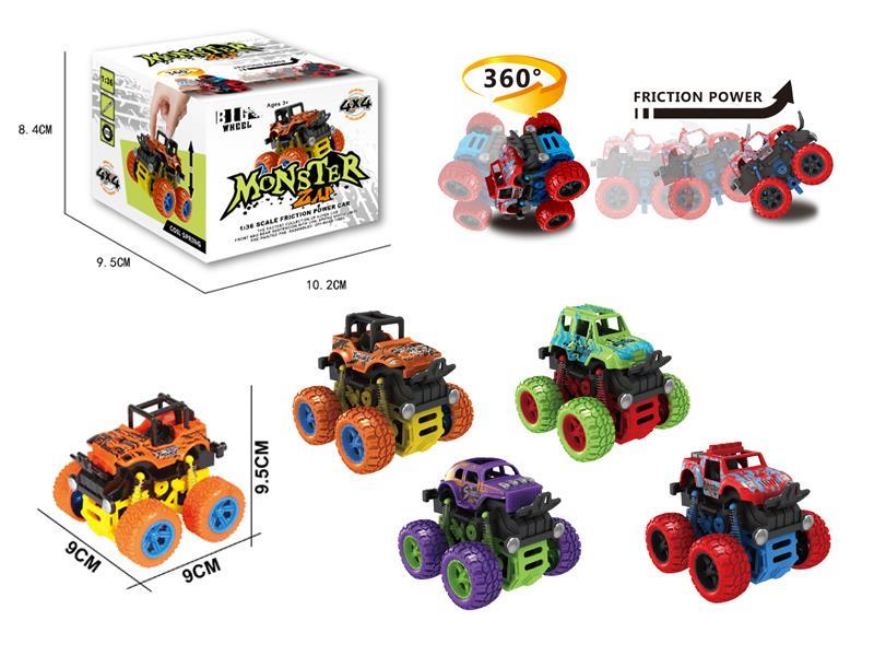 Stunt Big Wheel Double Friction Car