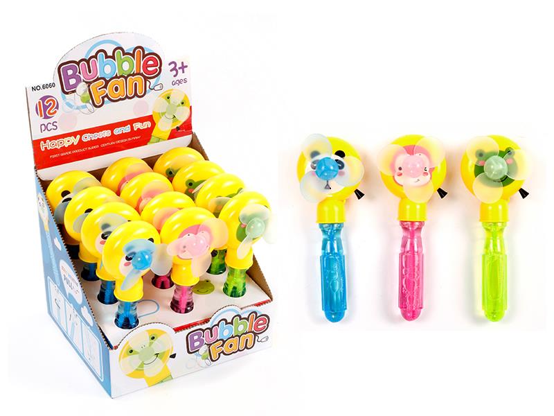 Pull Line Fan Bubble Stick 12PCS