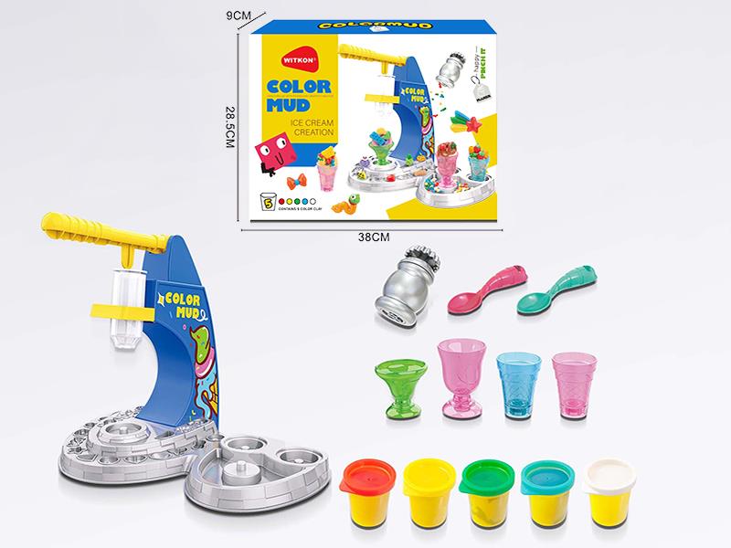 Color Clay Ice Cream Machine Toy