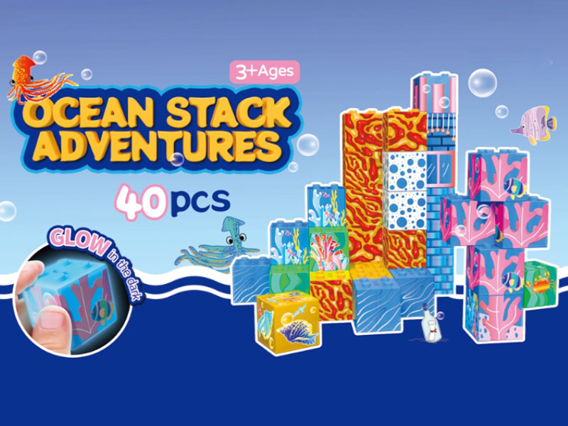 Sea World Magnetic Cube Building Blocks 40pcs