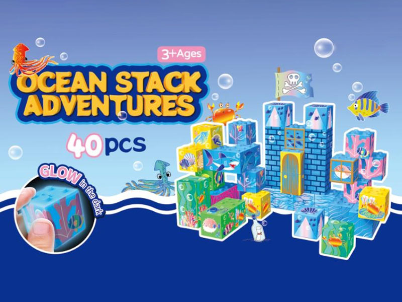 Sea World Magnetic Cube Building Blocks 40pcs