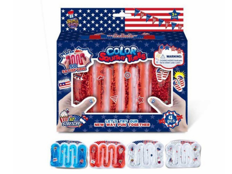 Pinch Snake Water Strip Bag Small (Glitter) Independence Day Window Box 4 Pieces