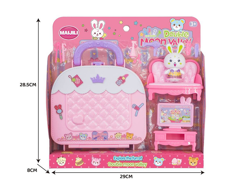 Finnie Rabbit Handbag Set