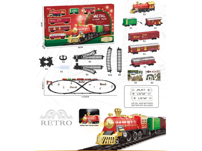 Alloy Vintage Train Model