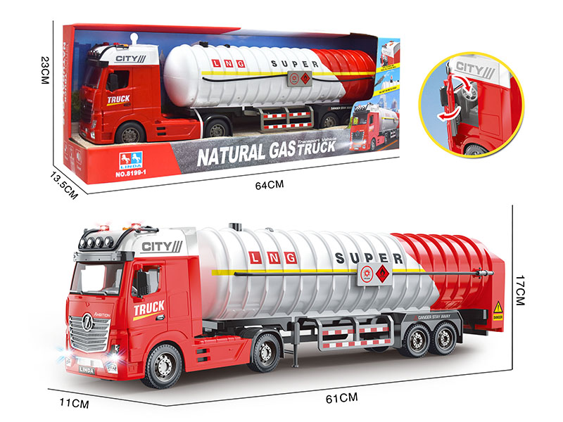 Friction Natural Gas Transport Vehicle