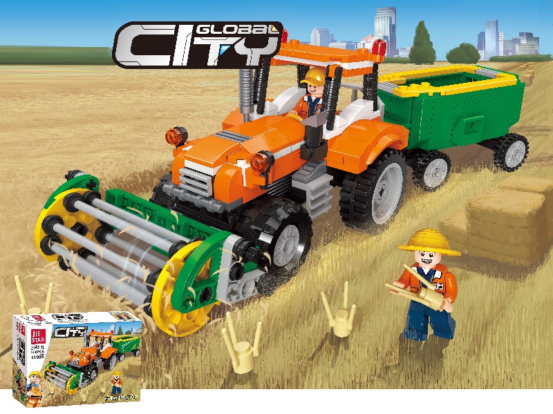 Building Blocks: 358 PCS Of Agricultural Tractors