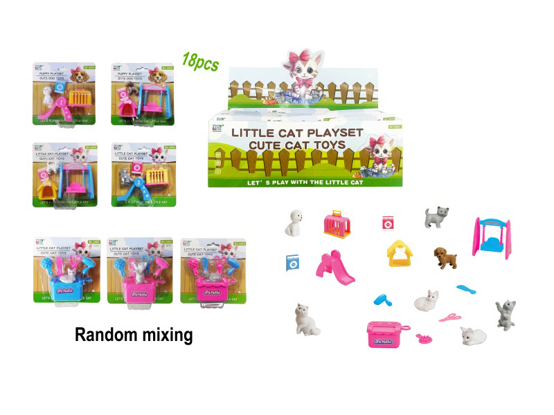 18 Pcs Of Cat And Dog Pet Set