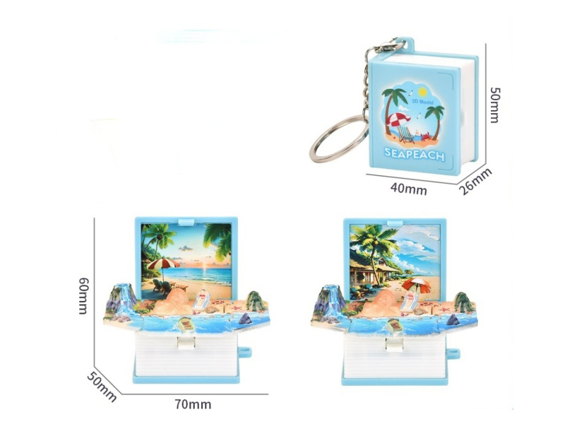 3D Foldable Pop-Up Book -Mini Summer Beach (Upgraded And Enhanced Version)