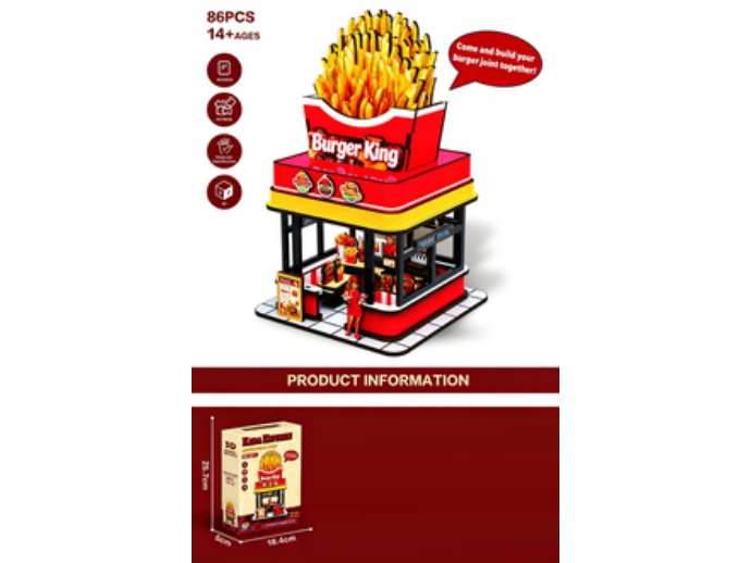 3D Jigsaw Puzzle Series: Hamburger Shop