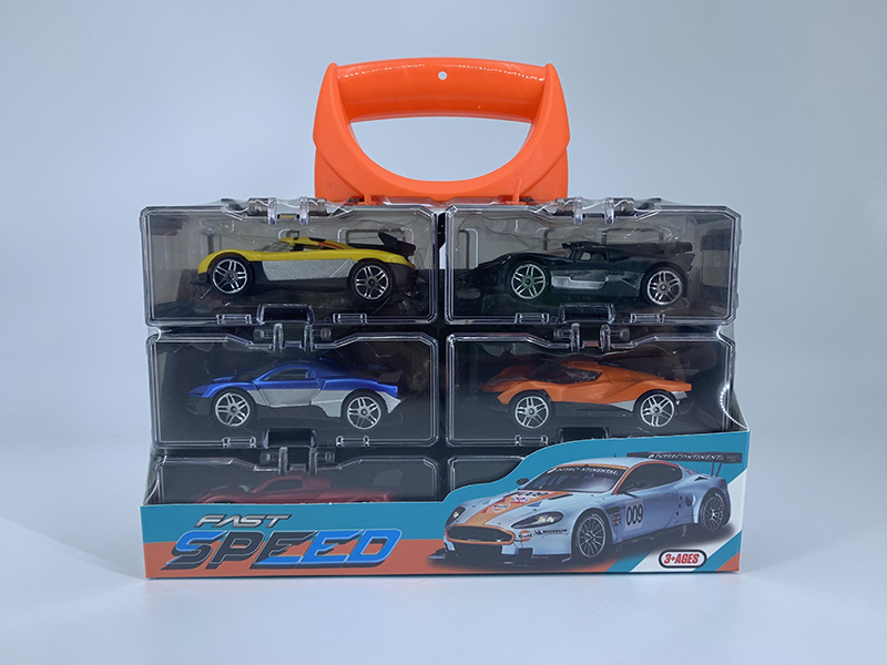 Portable Storage Box Alloy Cars Set