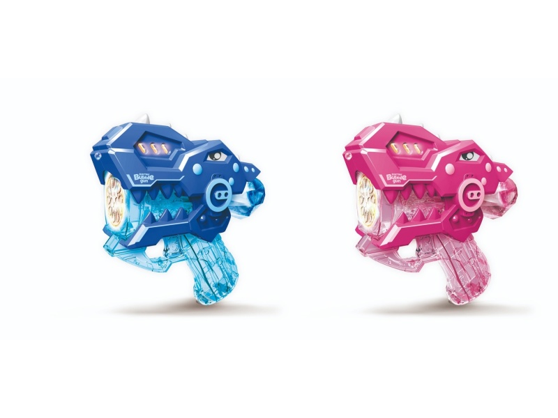 Transparent Dinosaur Bubble Gun