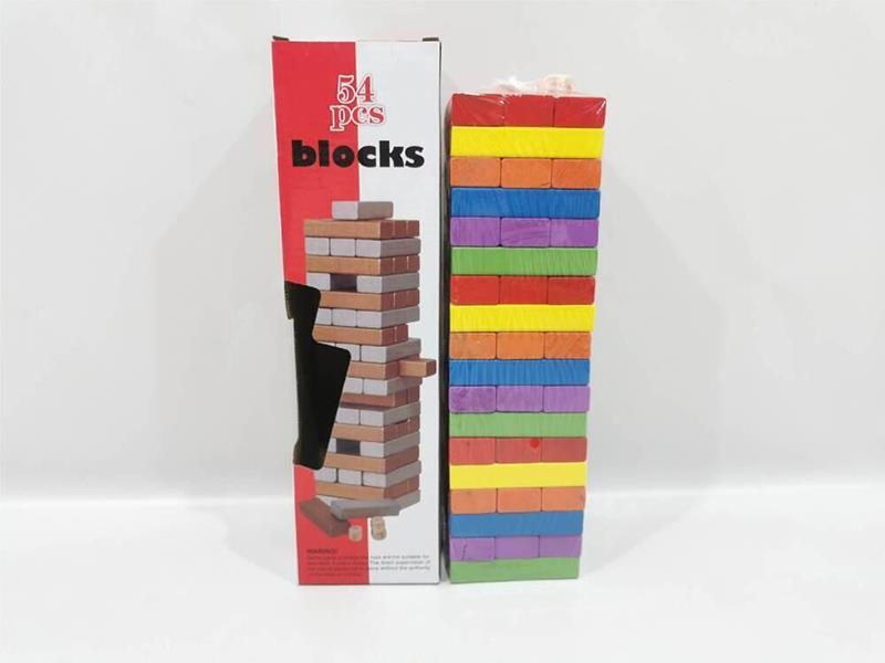 Wooden Jenga Toy 54pcs