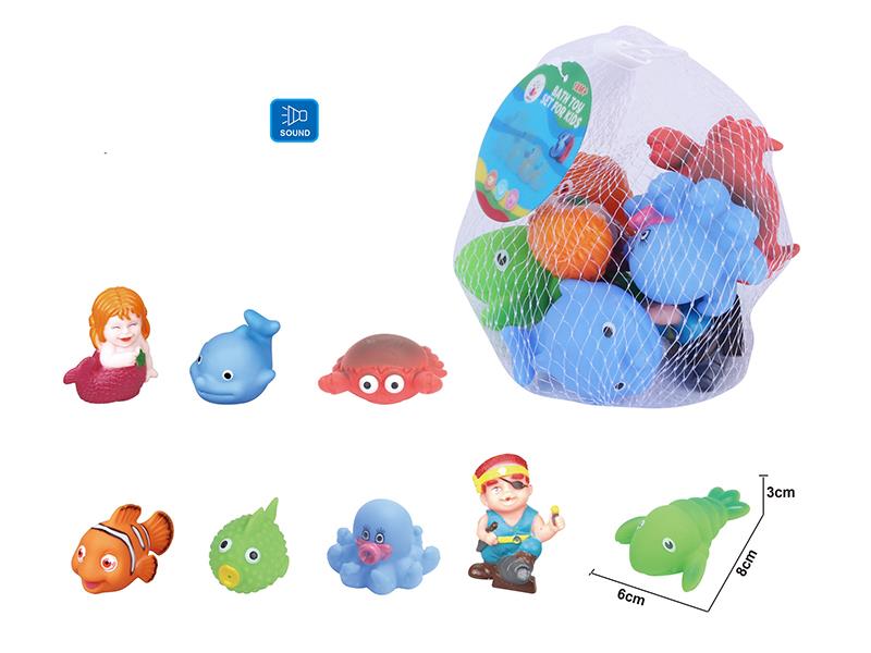 Cute Animals Kids Bath Toy Set