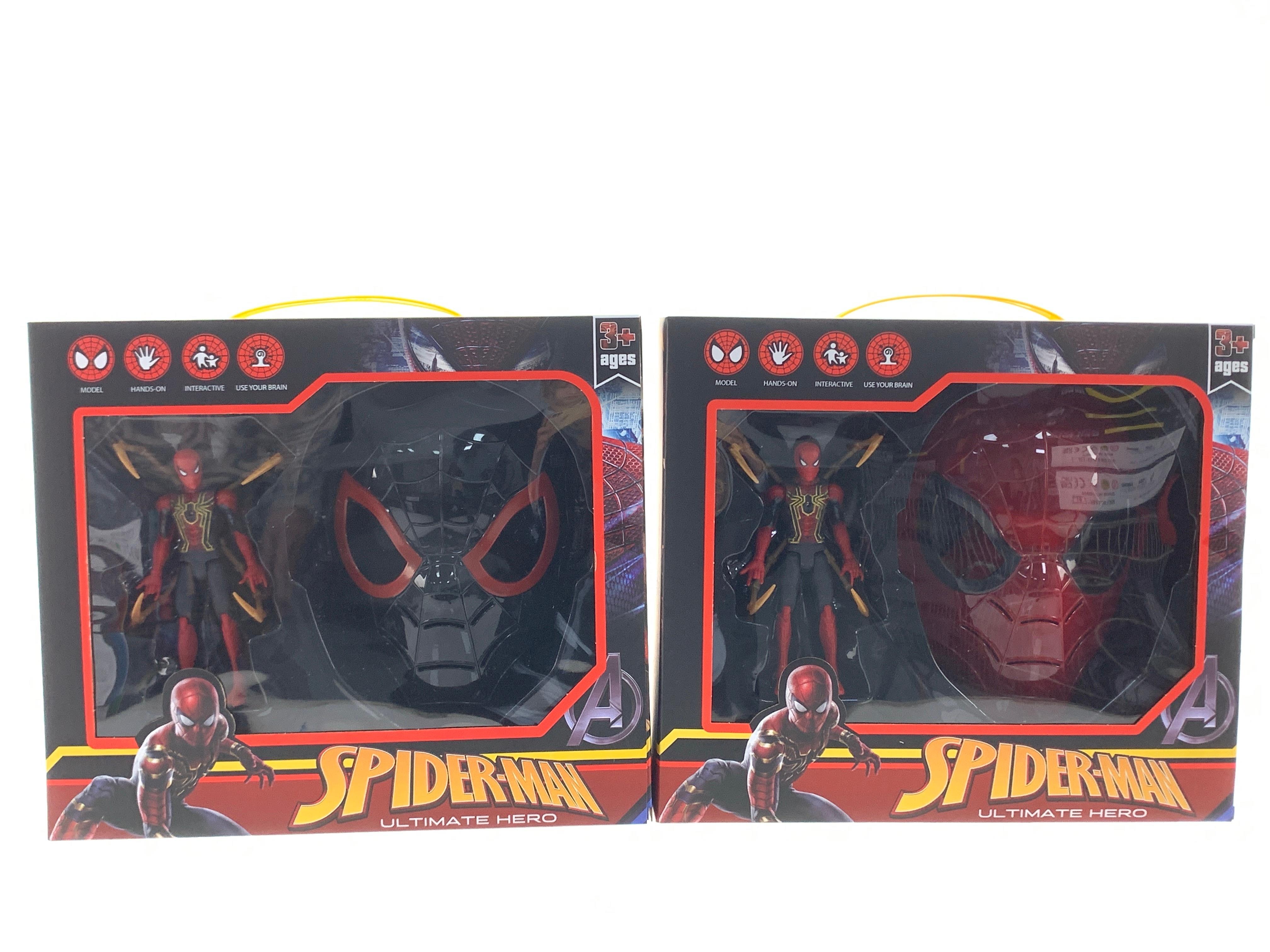 Spider-Man Character Mask Set (2 Mixed Sets) With Movable Character Joints And Lights