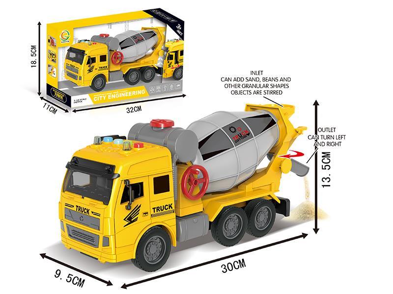 Friction City Engineering Truck With Sound And Light