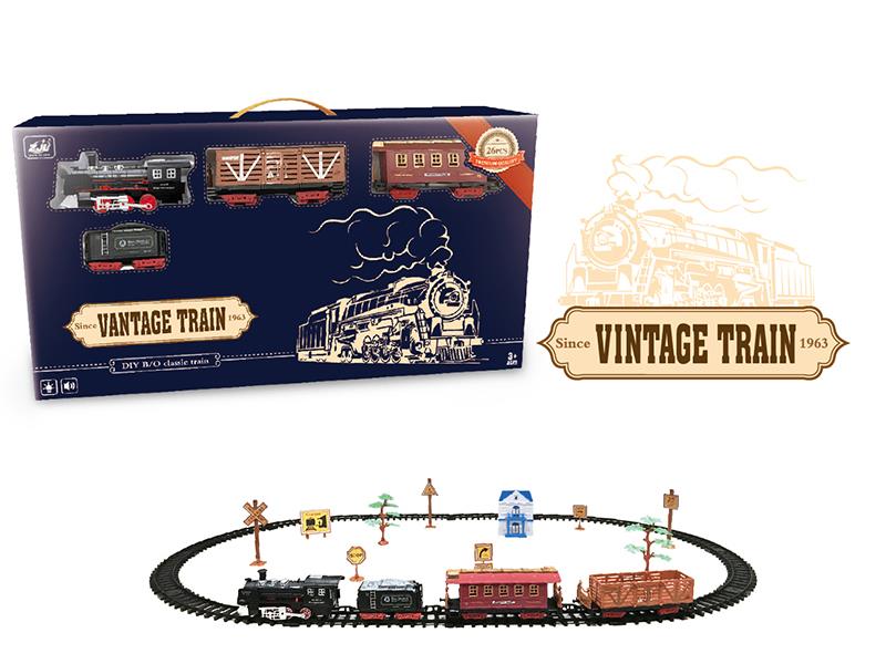 Retro Rail Train(Light + Sound)