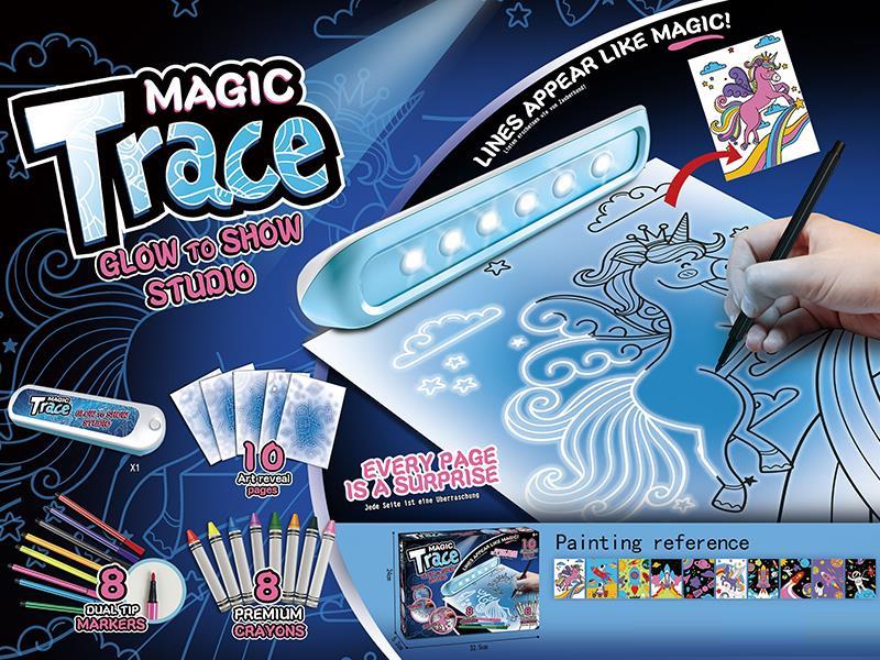 Magic Light Trace Drawing Board