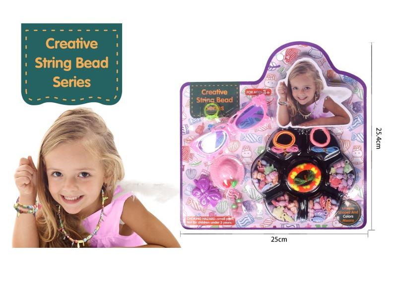 Chrysanthemum-Shaped Plastic Wrap, Jewelry String Beads Pack