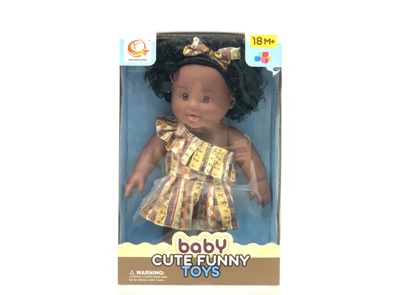 12-Inch Black Vinyl Doll With Ic