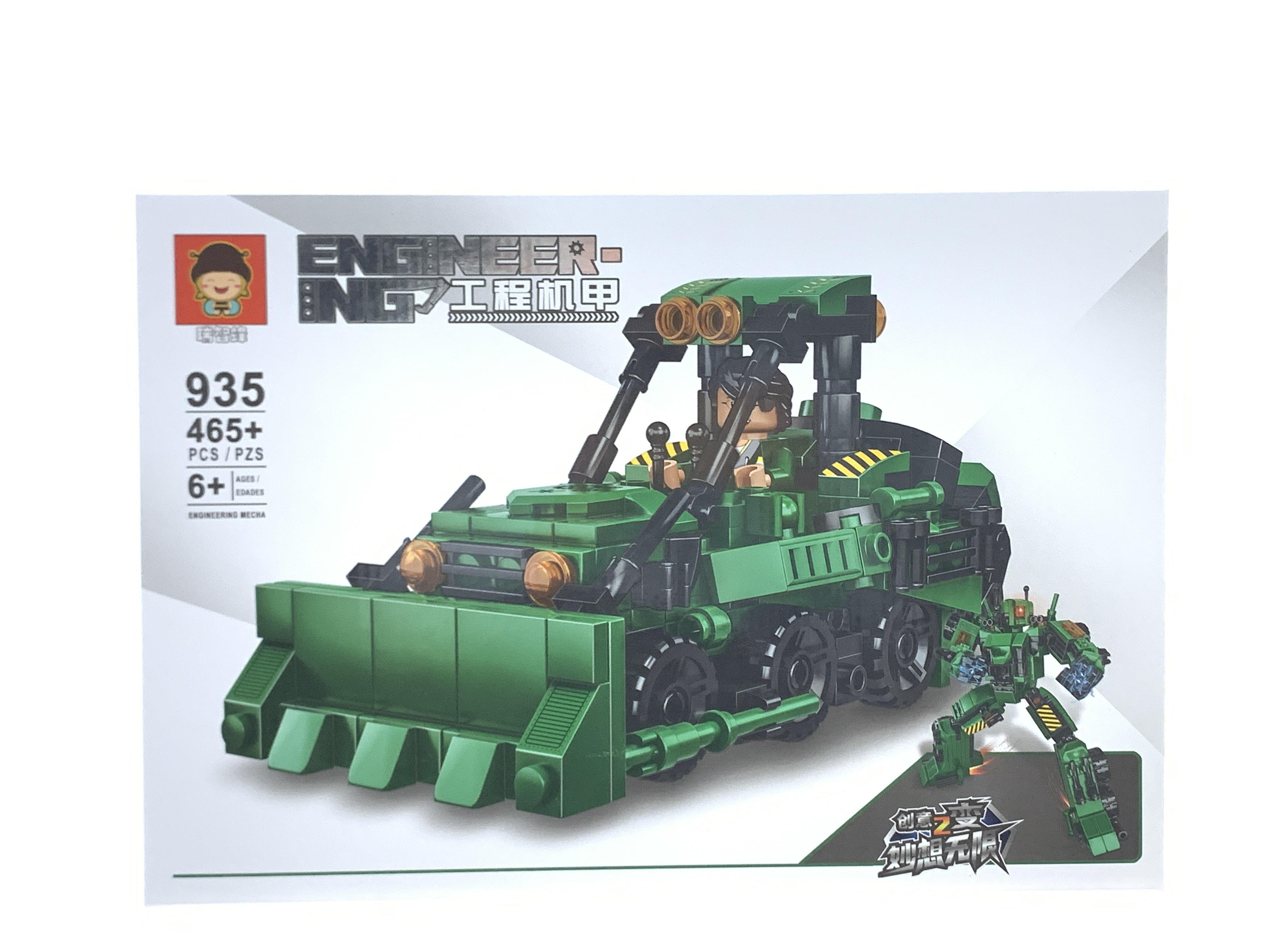 465+PCS Bulldozer Mecha Building Blocks