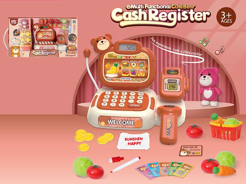 Multifunctional Cute Bear Cash Register Set