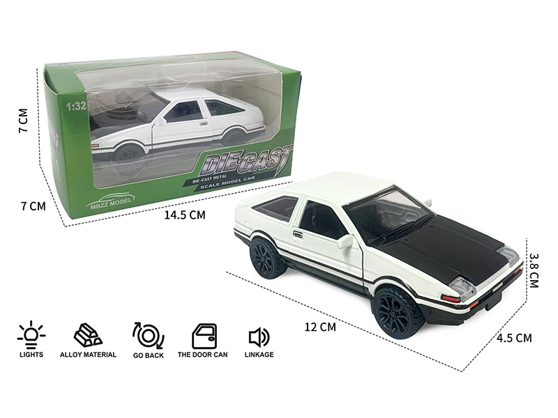 1:32 AE86 Alloy Pull Back Car