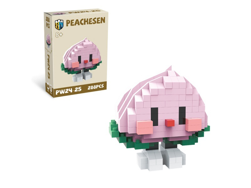 Fruit Series - 288 Peach Building Blocks