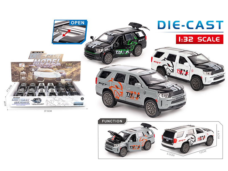 1:32 Dodge Durango Pull Back Five Doors Alloy Car Model