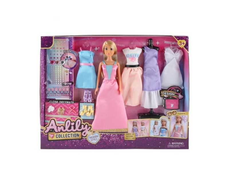 11.5-Inch Solid Doll (Brown Skin Color)