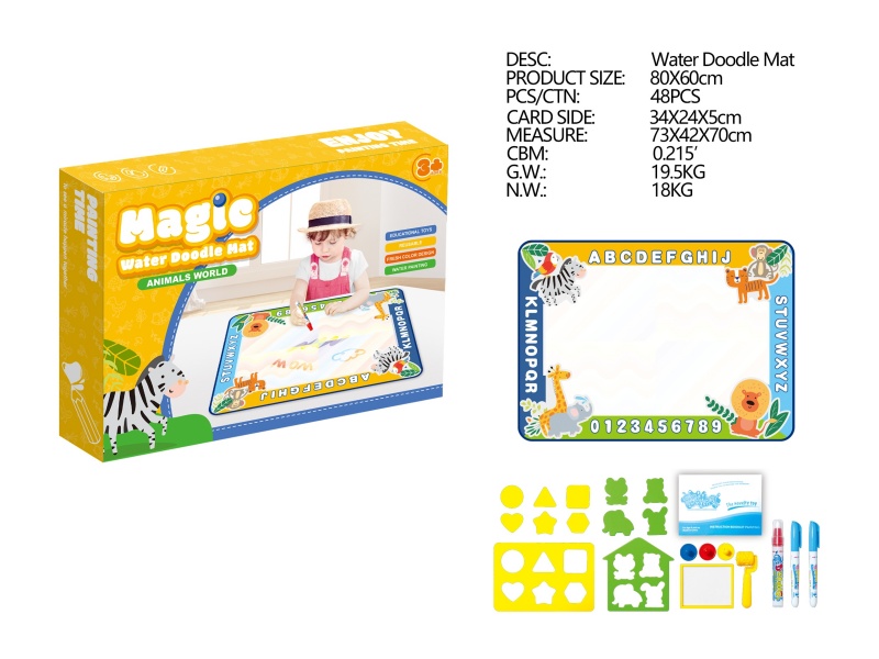 Animals World Theme Magic Water Doodle Mat