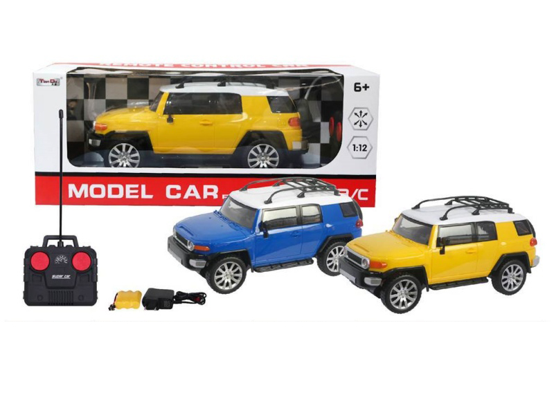 1:12 Four-Way Simulation Toyota Fj Remote Control Car With Lights And A Regular Remote Control