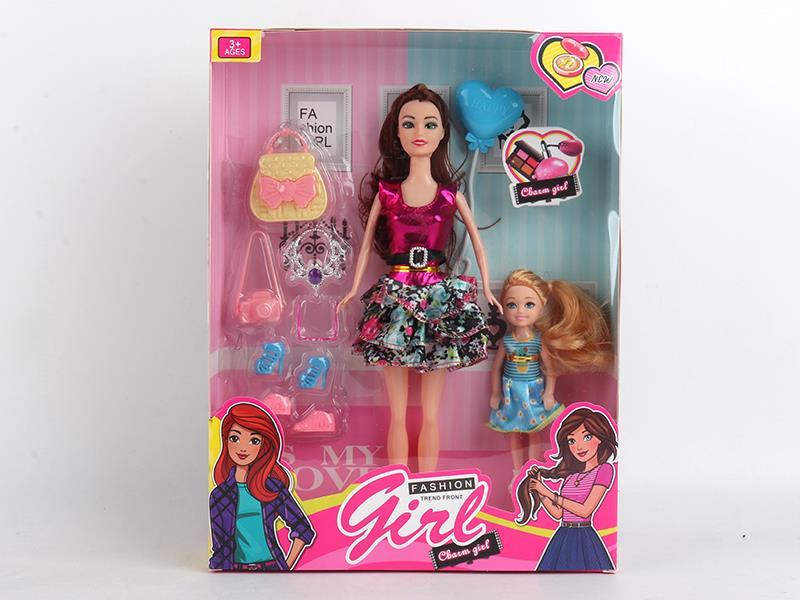 11.5 Inch Movable Doll+5 Inch Baby Doll