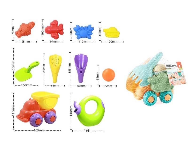 Soft Plastic Beach Toys 10pcs