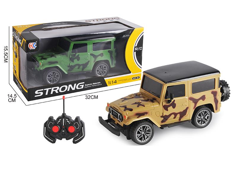 1:14 FJ40 4-Channel Remote Control Camouflage Car