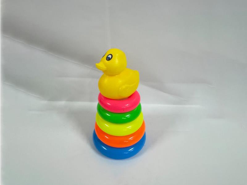 Duckling Rainbow Tower Jenga Loop 5 Layers