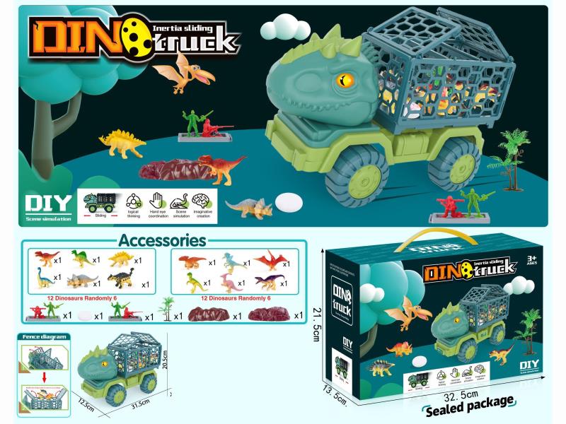 Sliding Dinosaur Transport Leather