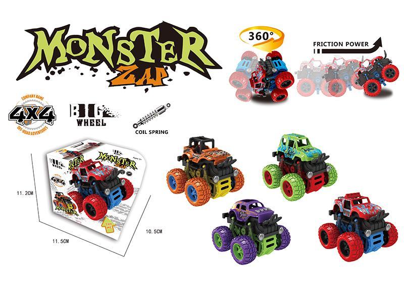 Stunt Big Wheel Double Friction Car