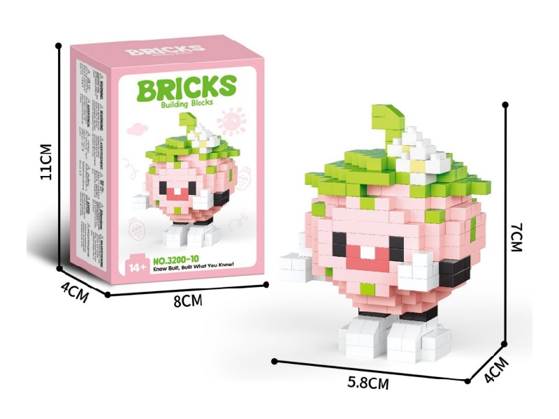 Building Blocks: 297 Pcs Of Strawberries