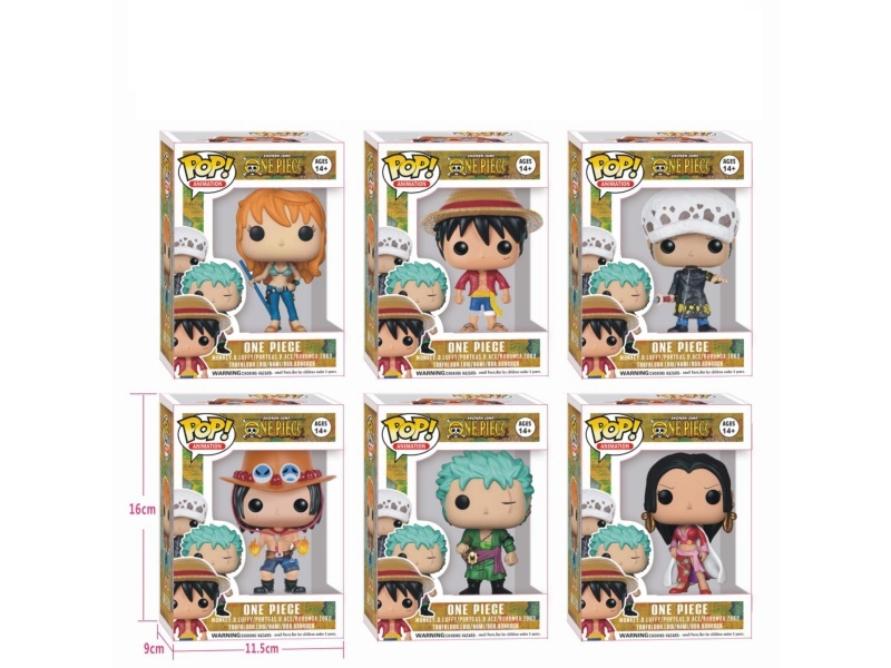 4 "New Pop One Piece Figure Single Box Set