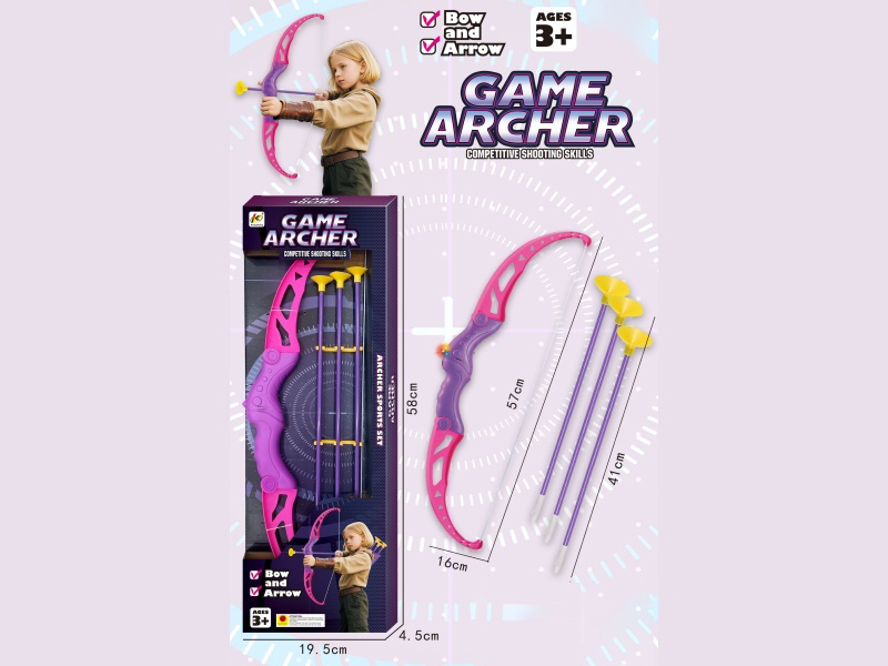 57Cm Flashing Light Bow With Arrow (Including 2 Ag13 Batteries)