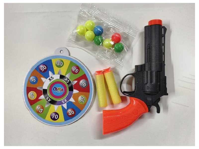 Solid Color EVA. Table Tennis Gun With Target