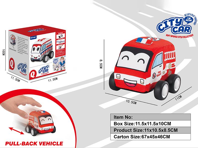 Pull Back Fire Control Cloth Car