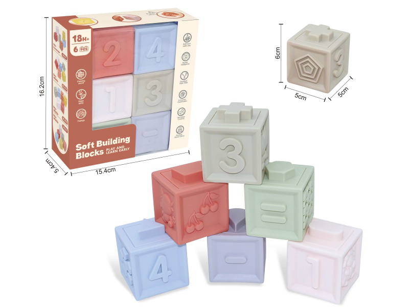 Constellations & Numbers Soft Building Blocks 6pcs