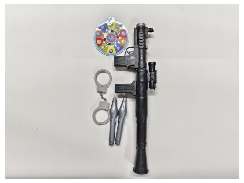 Solid Colored Bazooka With Handcuff Targets