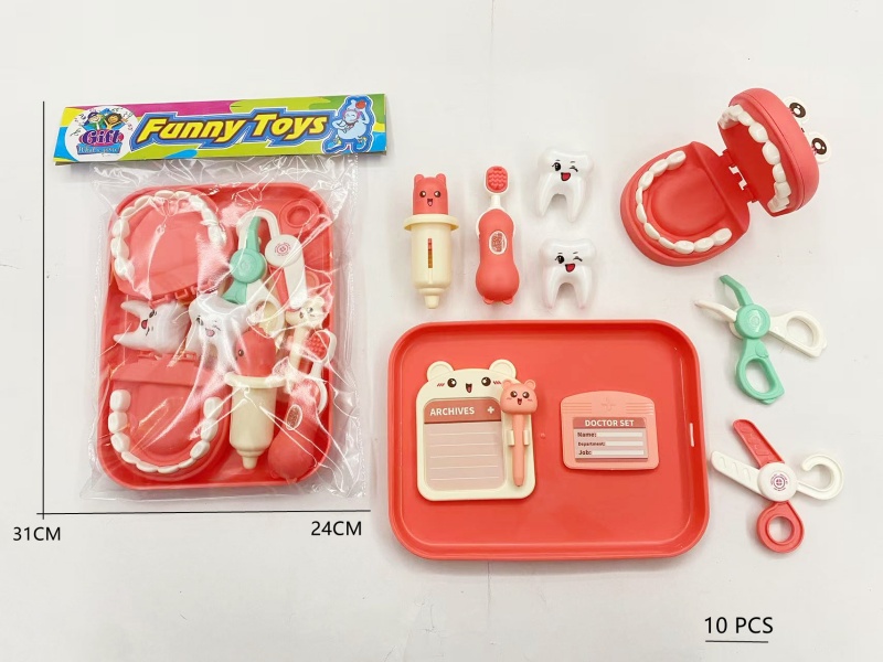 10 pieces of dental instrument plates