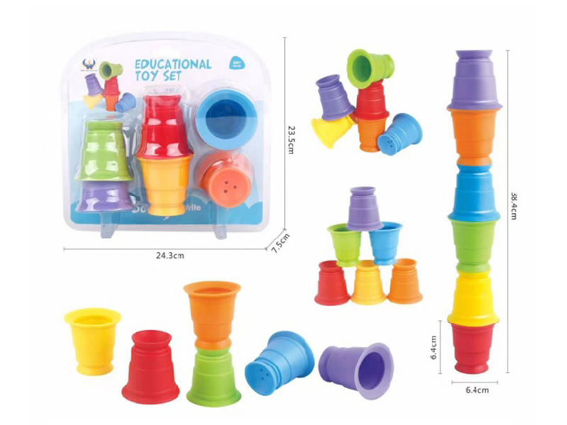 Vinyl Toys Stacking Cups 6pcs