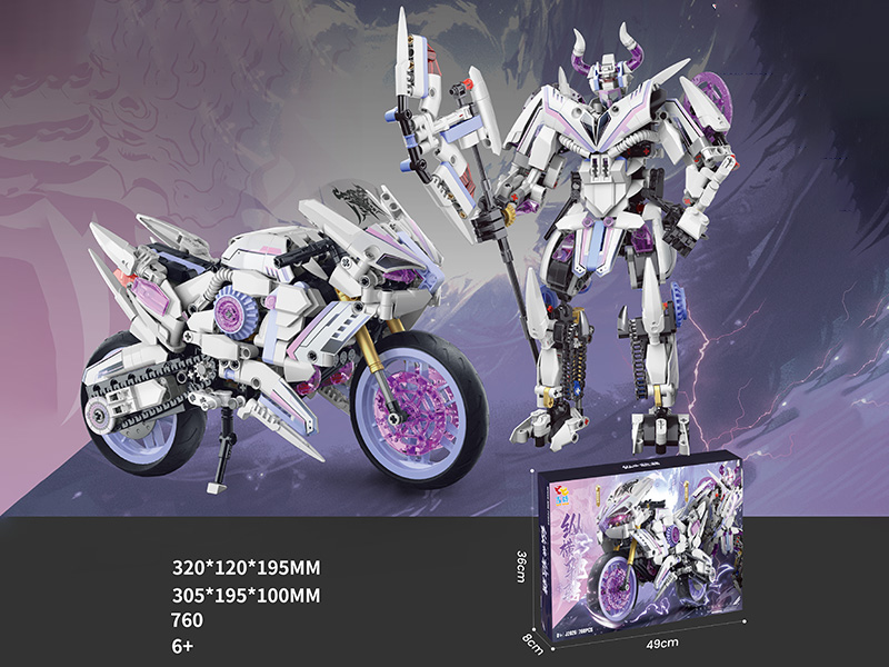 1:8 Motorcycle Building Blocks 760pcs