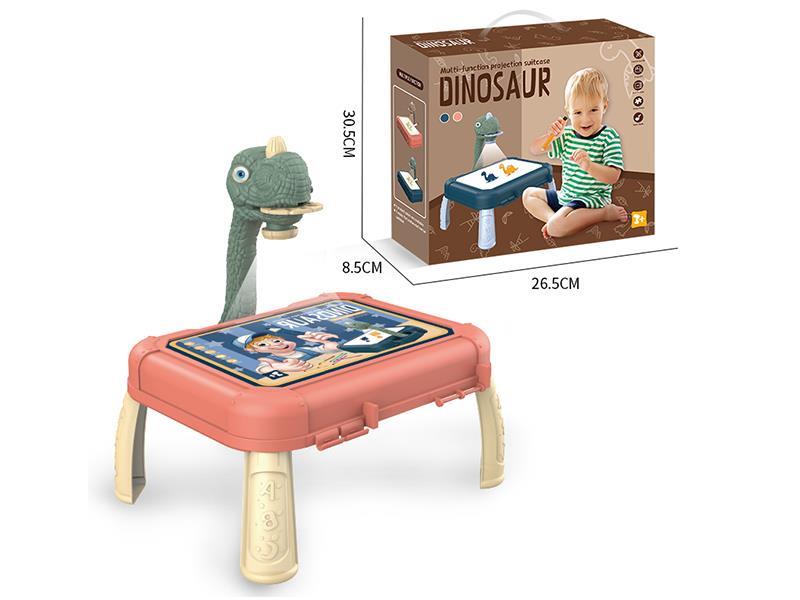 Dinosaur Projection Drawing Table Suitcase